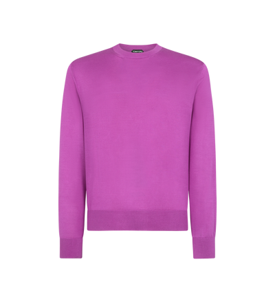 TOM FORD SILK BRIGHT MAUVE CUELLO REDONDO DE SEDA FLUIDA