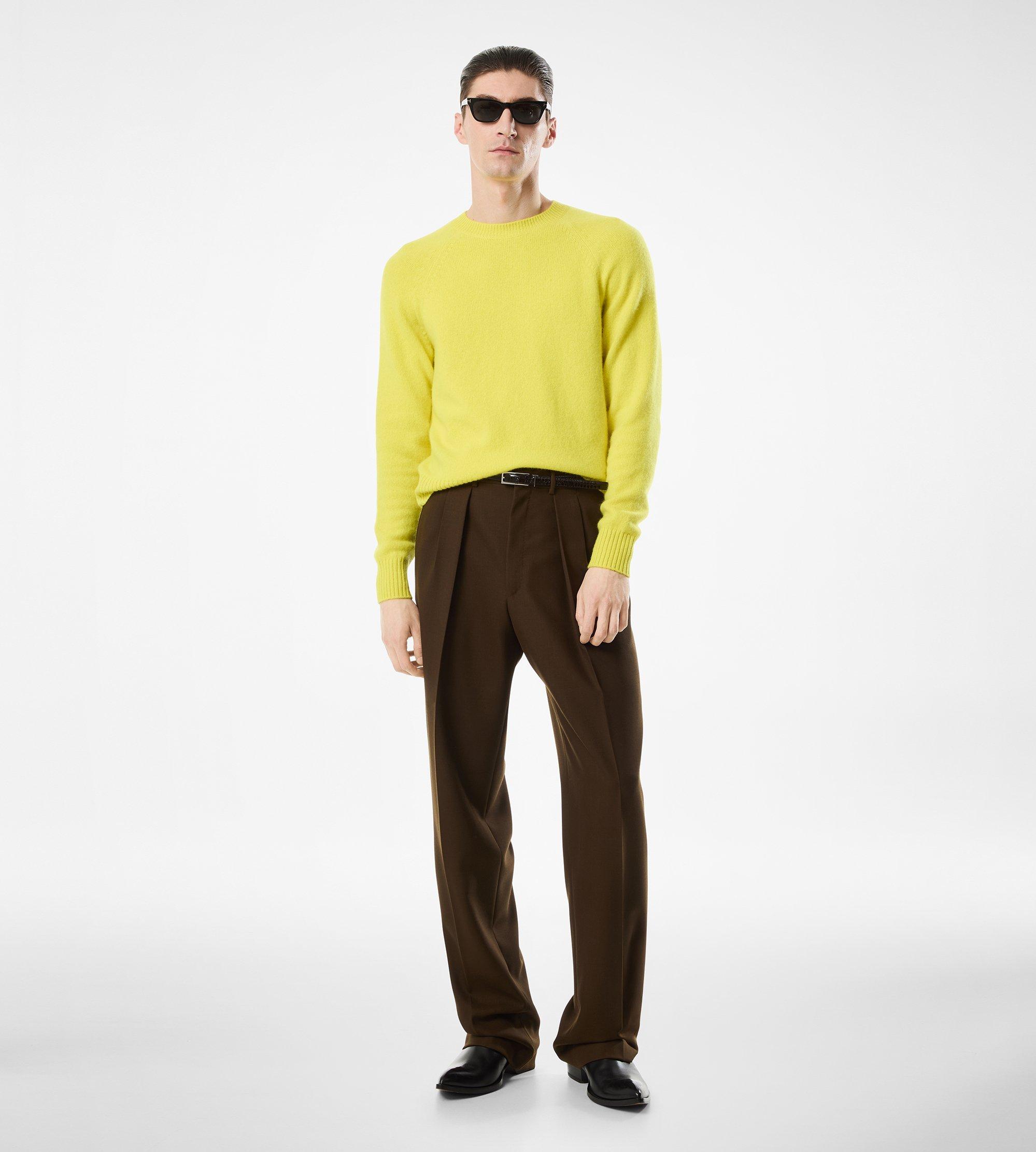 FELTED CASHMERE CREW NECK
