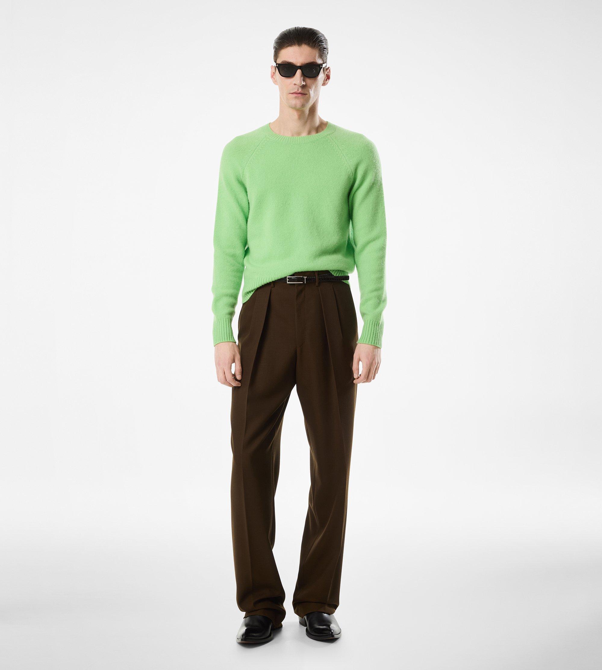 FELTED CASHMERE CREW NECK