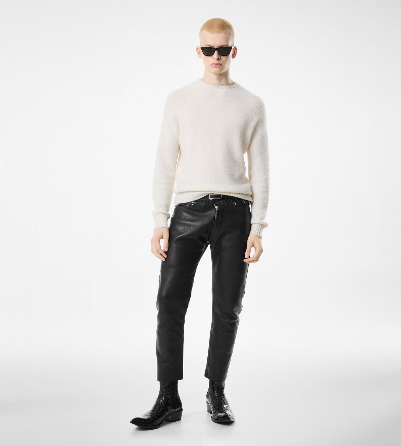 SCOTTISH TEASEL CASHMERE CREW NECK image number 2