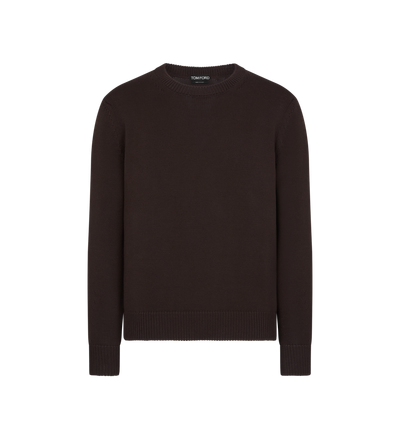 LIGHTWEIGHT COTTON BLEND CREW NECK image number 0