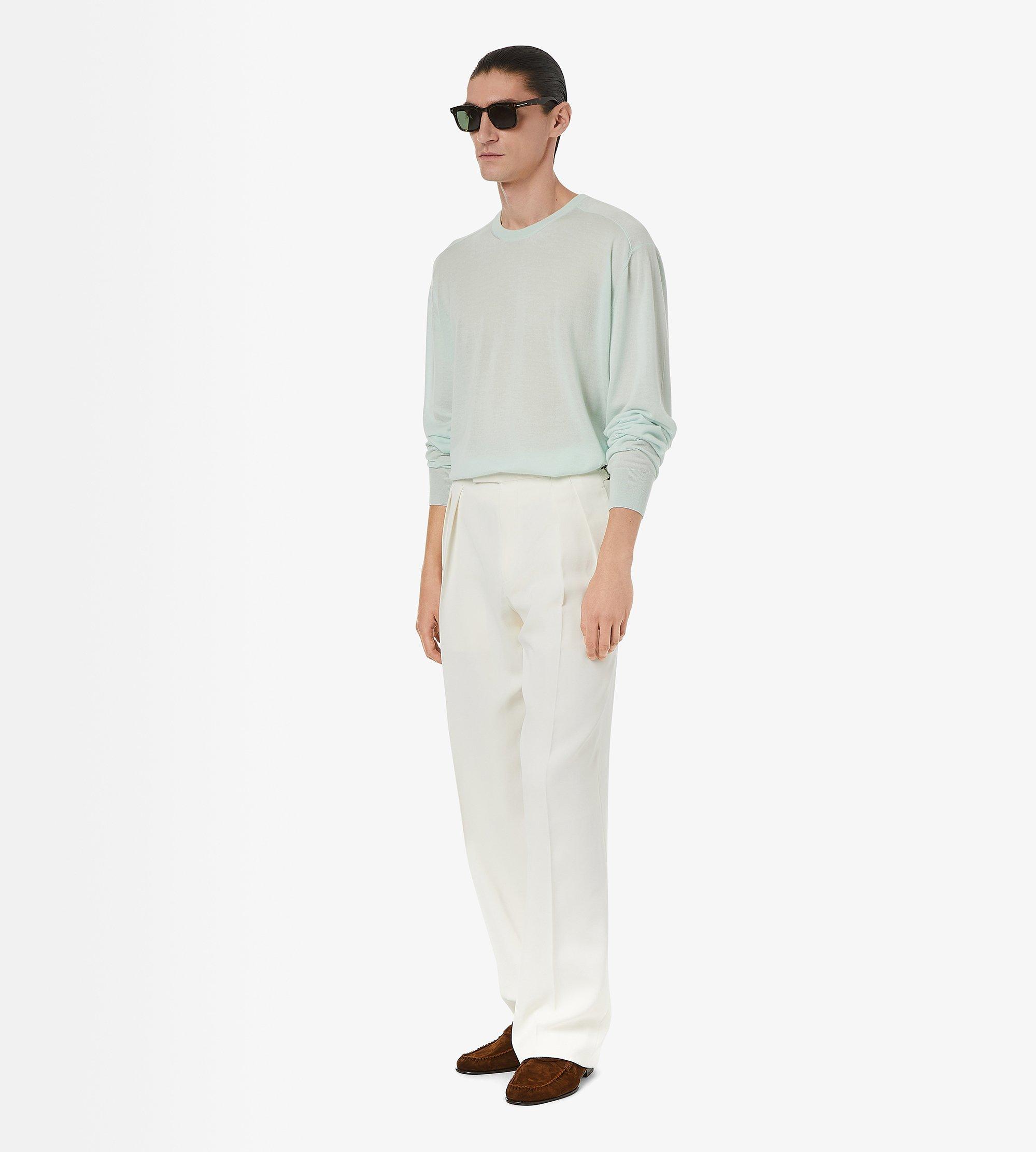 FINE GAUGE CASHMERE CREW NECK SWEATER