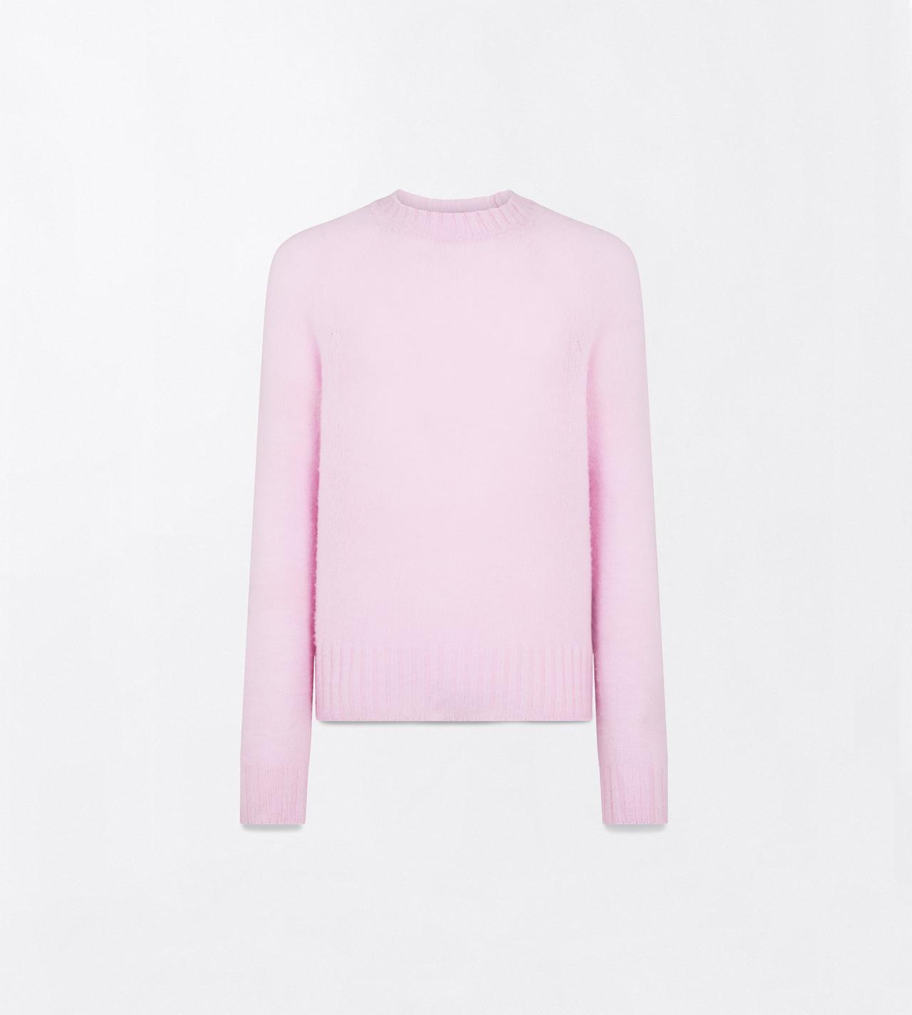 TOM FORD CASHMERE LIGHT ROSE SEAMLESS BRUSHED CASHMERE CREW NECK SWEATER