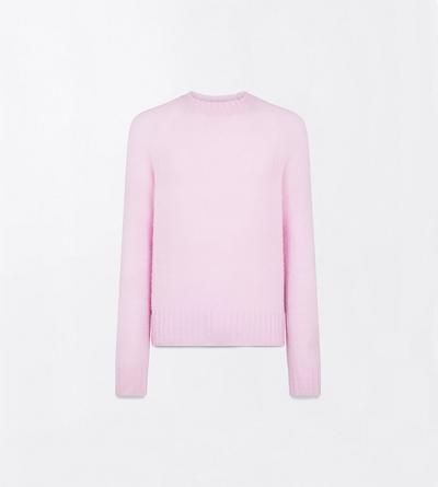 TOM FORD CASHMERE LIGHT ROSE SEAMLESS BRUSHED CASHMERE CREW NECK SWEATER