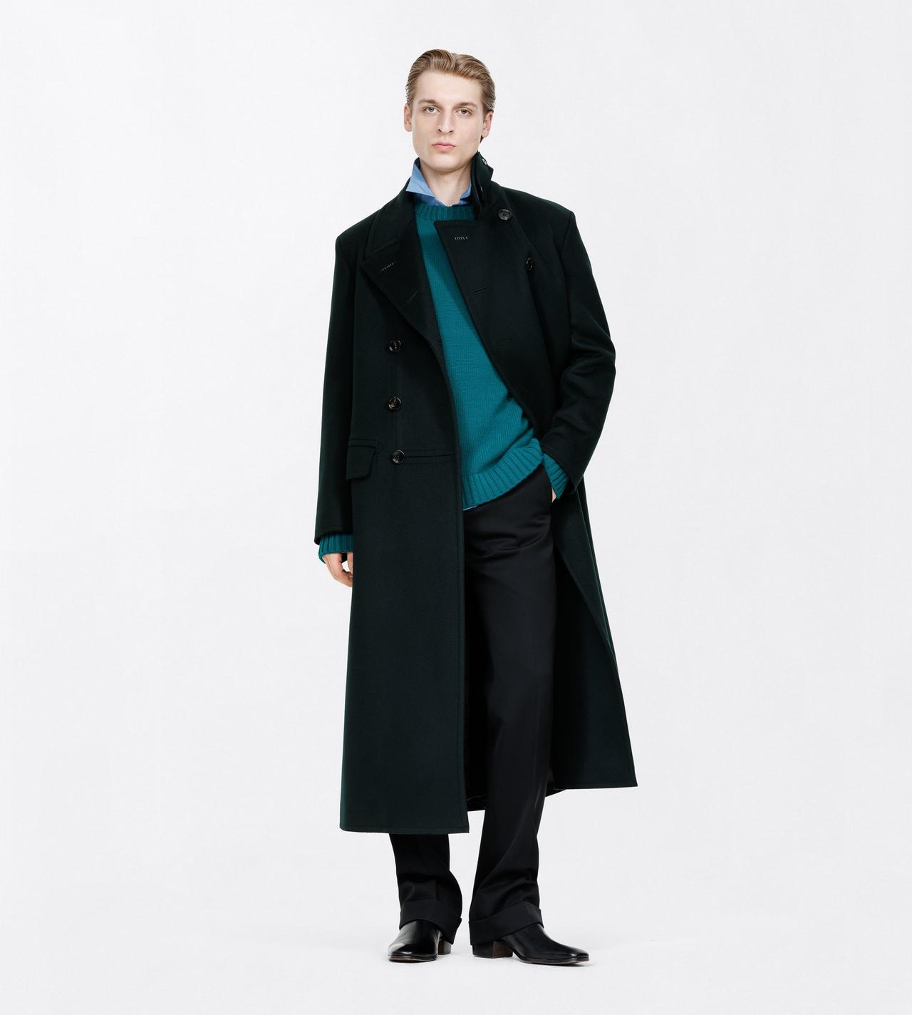 TOM FORD WOOL CASHMERE BLEND EMERALD CASHMERE WOOL CREW NECK SWEATER