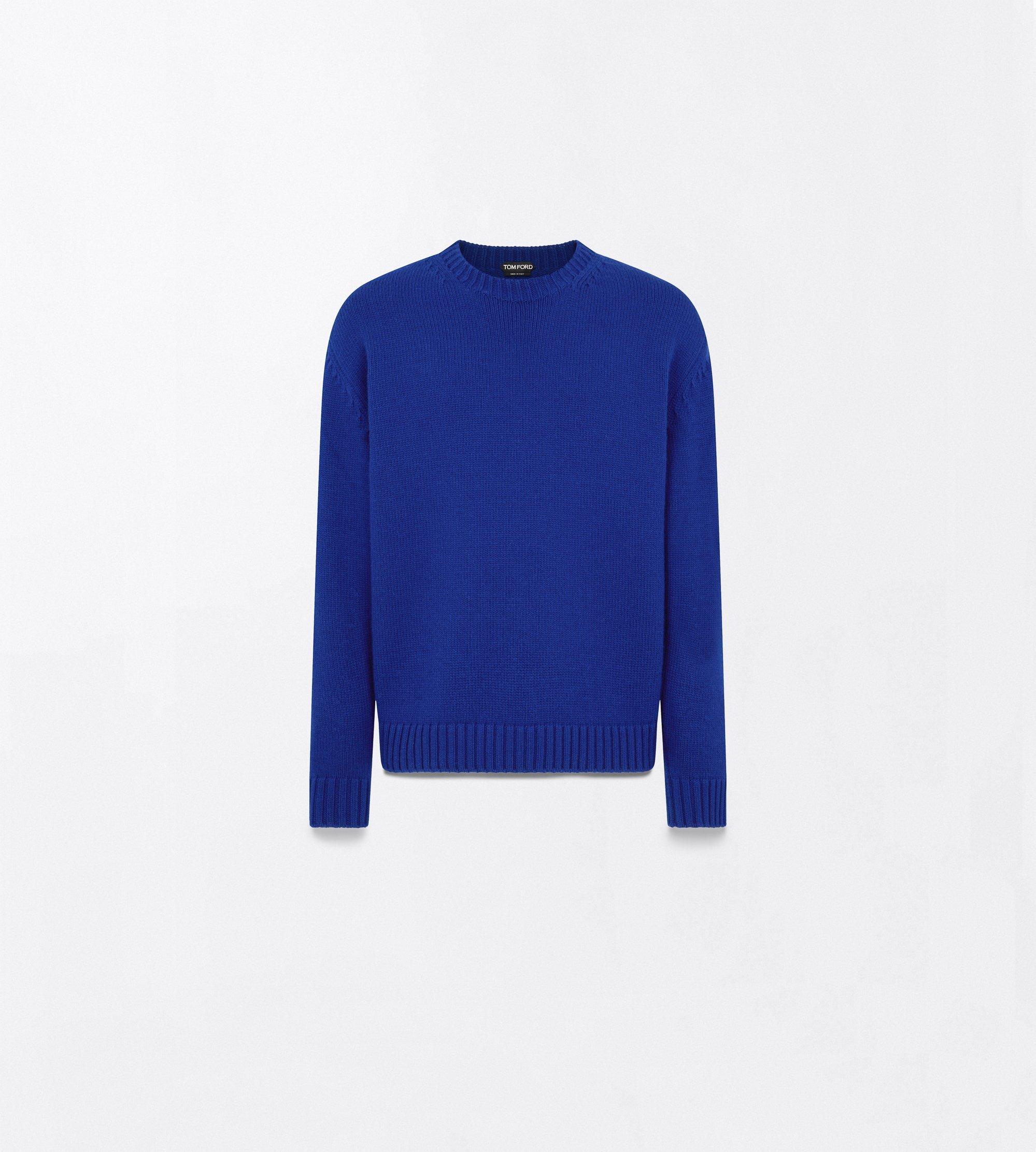 CASHMERE WOOL CREW NECK SWEATER