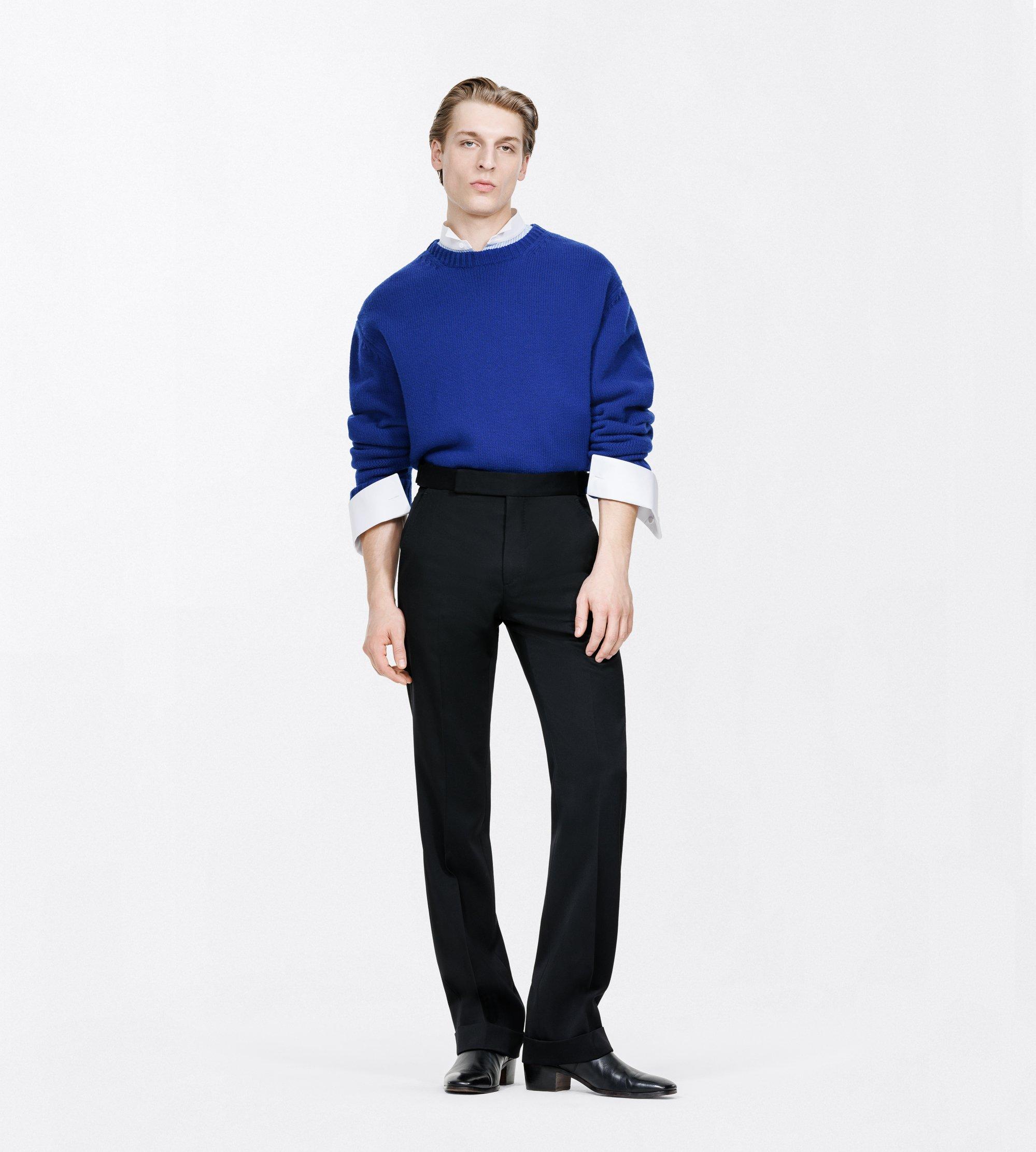 CASHMERE WOOL CREW NECK SWEATER