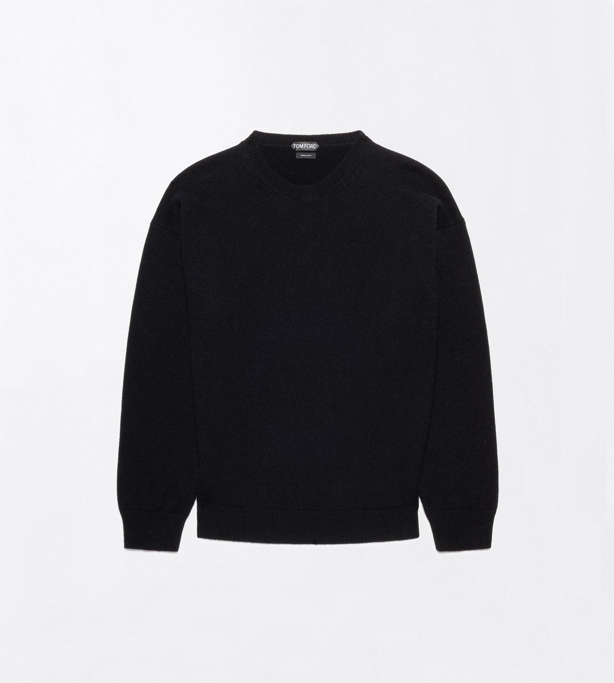 5 GAUGE CASHMERE CREW NECK SWEATER