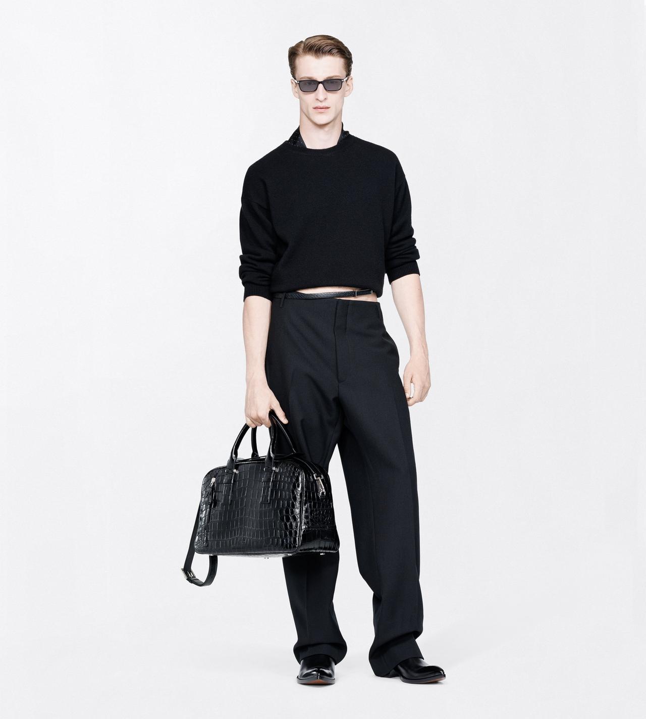 TOM FORD CASHMERE BLACK 5 GAUGE CASHMERE CREW NECK SWEATER