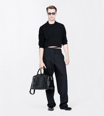 TOM FORD CASHMERE BLACK 5 GAUGE CASHMERE CREW NECK SWEATER