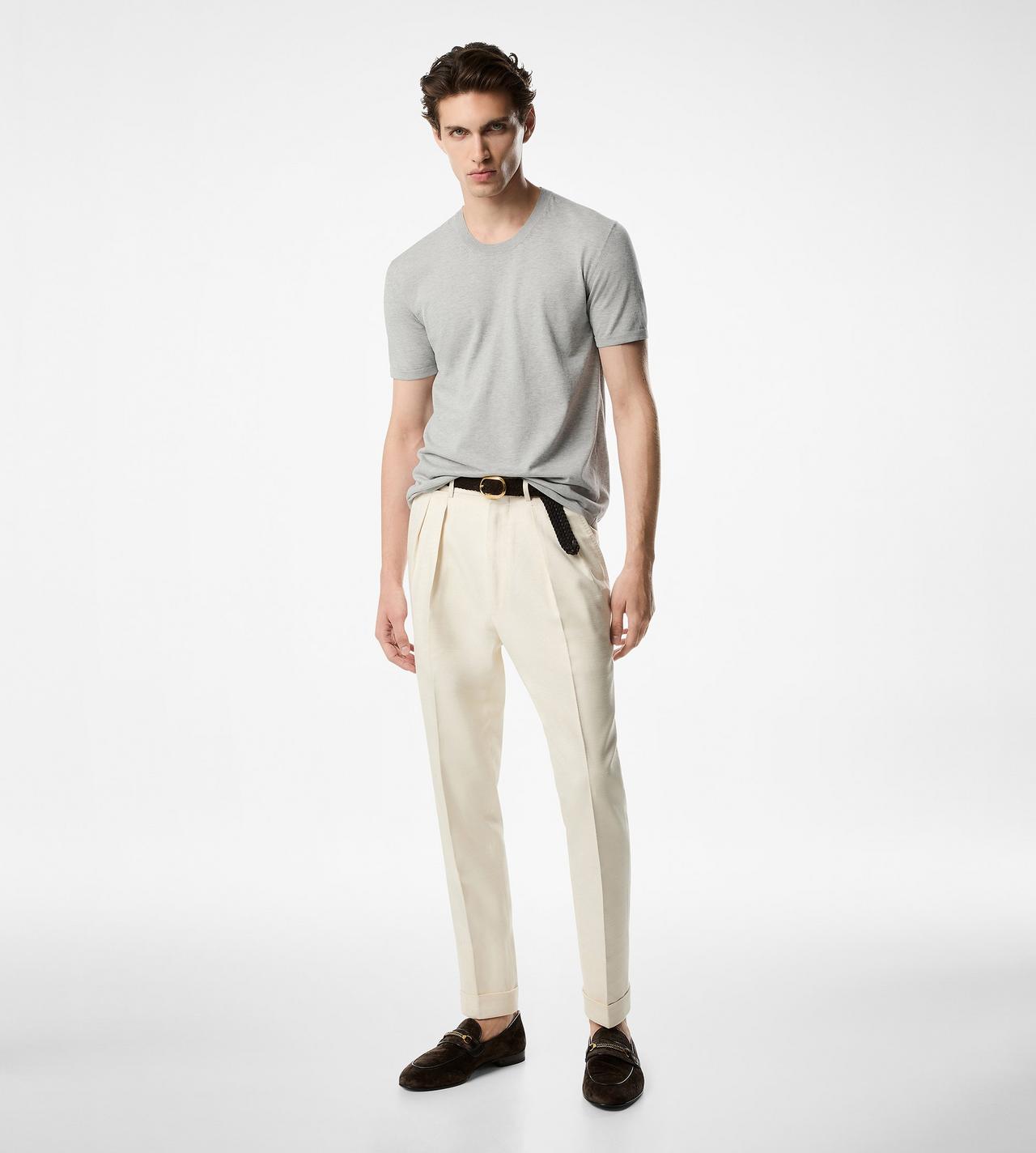 PURE COTTON CREW T-SHIRT image number 1