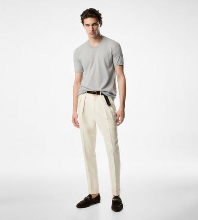 PURE COTTON CREW T-SHIRT image number 1