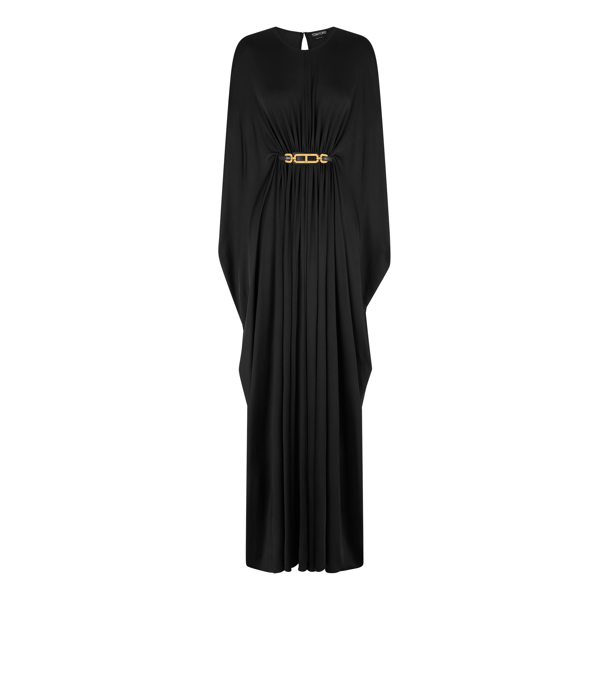VISCOSE SATIN STRETCH JERSEY KAFTAN