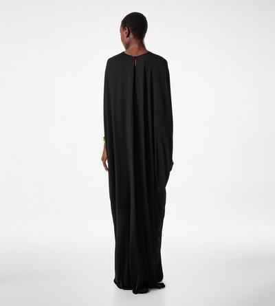 VISCOSE SATIN STRETCH JERSEY KAFTAN image number 2