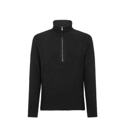 CASHMERE LAMBSWOOL HALF ZIP image number 0