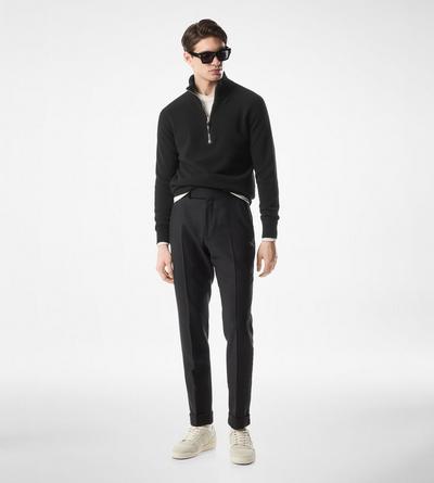 CASHMERE LAMBSWOOL HALF ZIP image number 1