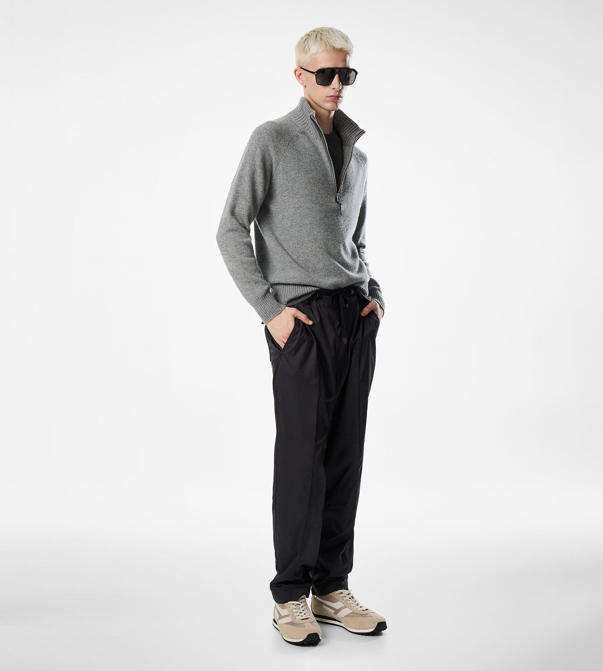 CASHMERE LAMBSWOOL HALF ZIP