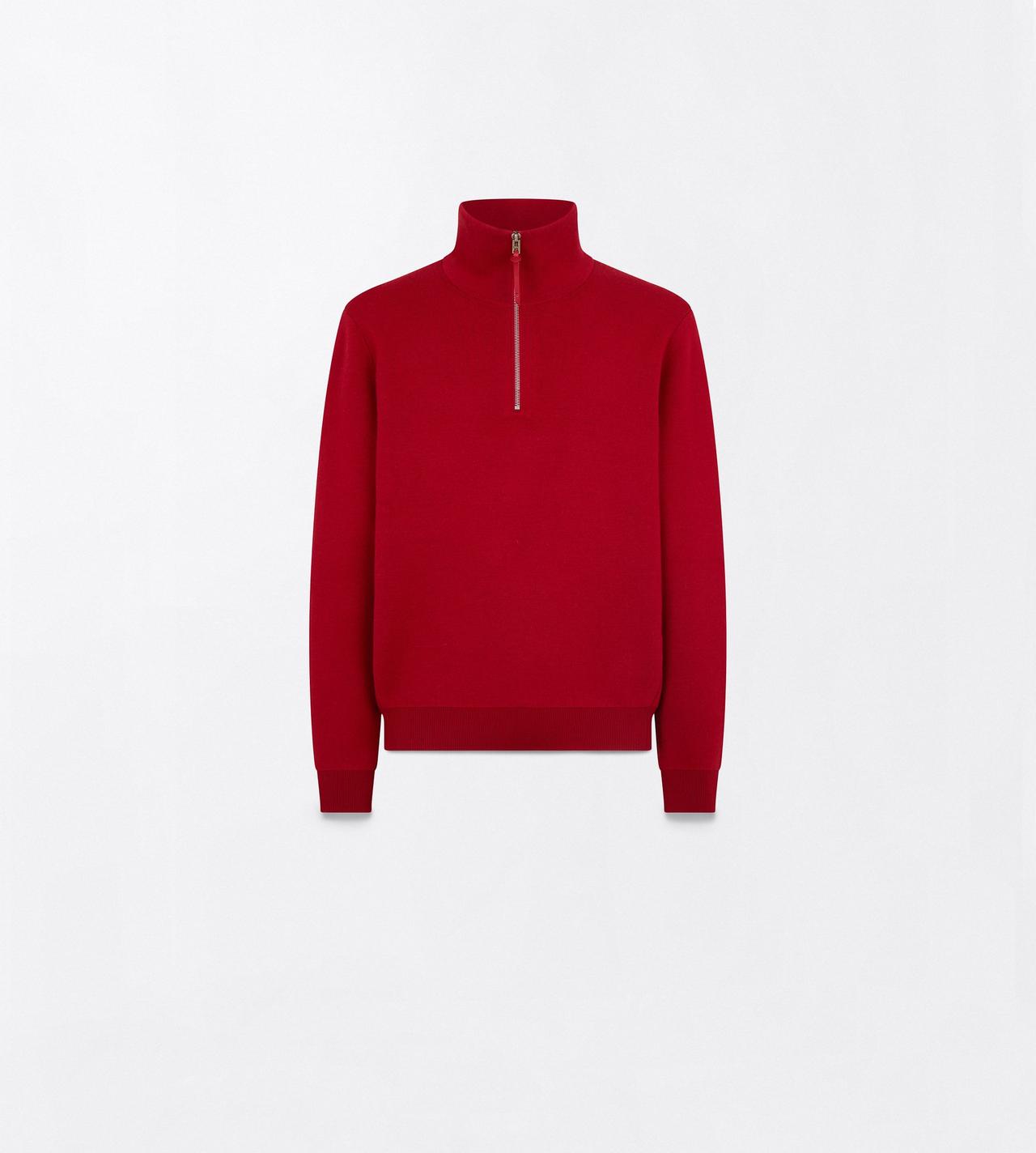 TOM FORD WOOL RUBINO DOUBLE FACE WOOL HALF ZIP