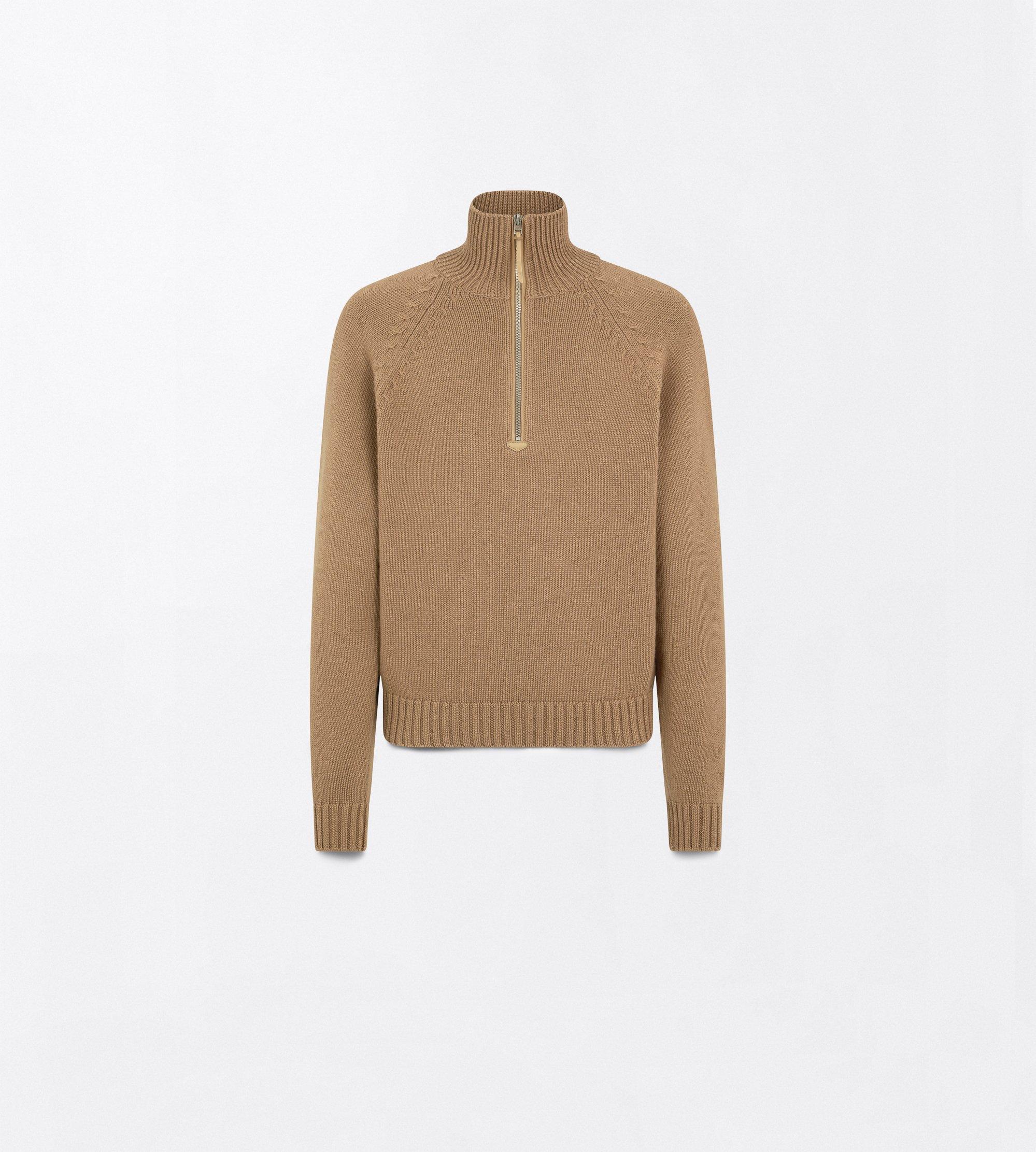 CASHMERE WOOL HALF ZIP