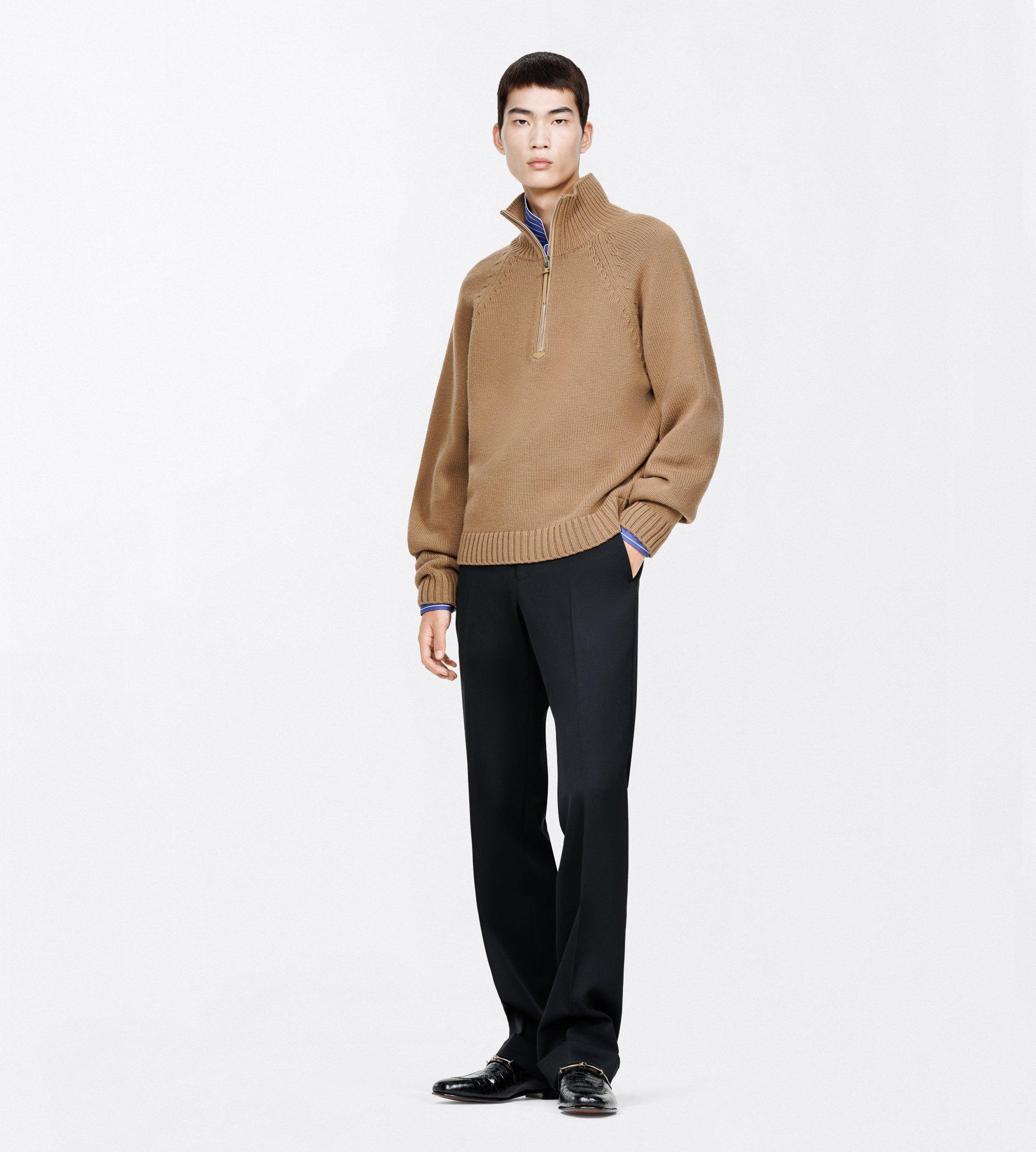 CASHMERE WOOL HALF ZIP