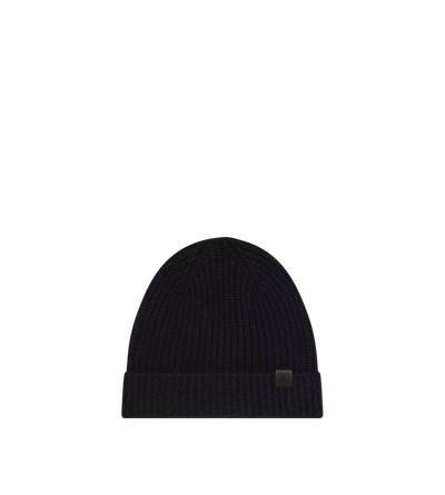 CASHMERE RIB BEANIE