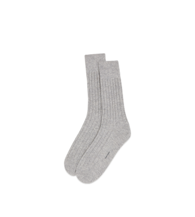 CASHMERE RIB SOCKS