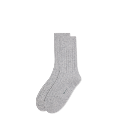 CASHMERE RIBBED SOCKS image number 0