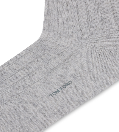 CASHMERE RIBBED SOCKS image number 1