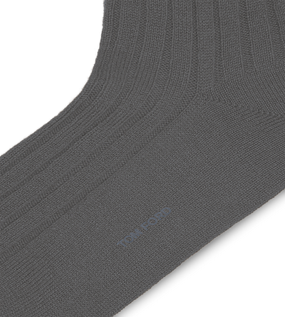CASHMERE RIBBED SOCKS image number 1