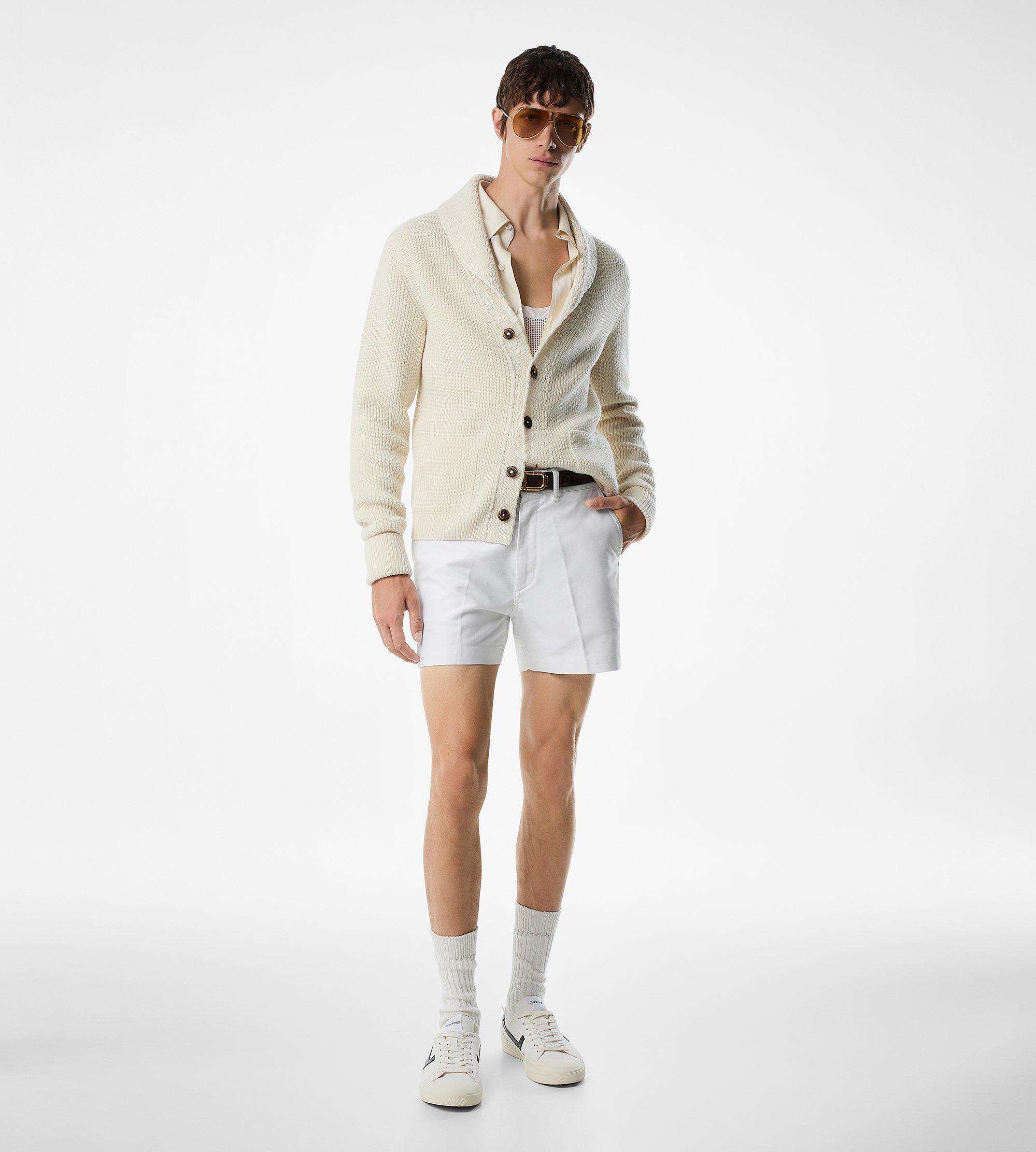 CASHMERE SHAWL COLLAR CARDIGAN