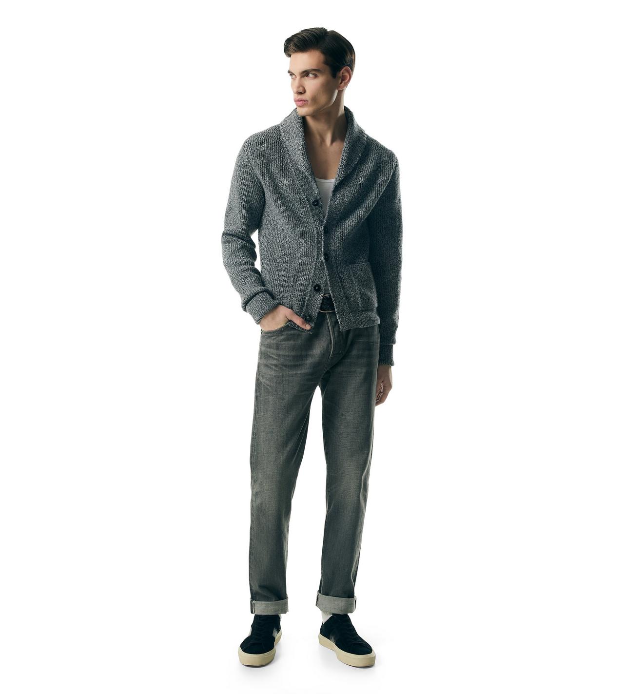 CASHMERE SHAWL COLLAR CARDIGAN image number 1