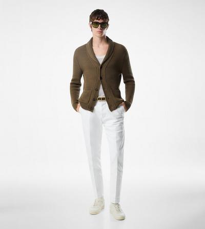 SILK MERINO SHAWL COLLAR CARDIGAN image number 1