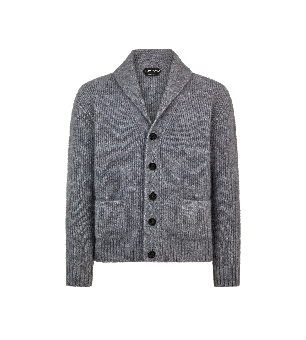 BRUSHED CASHMERE SILK SHAWL COLLAR CARDIGAN image number 0