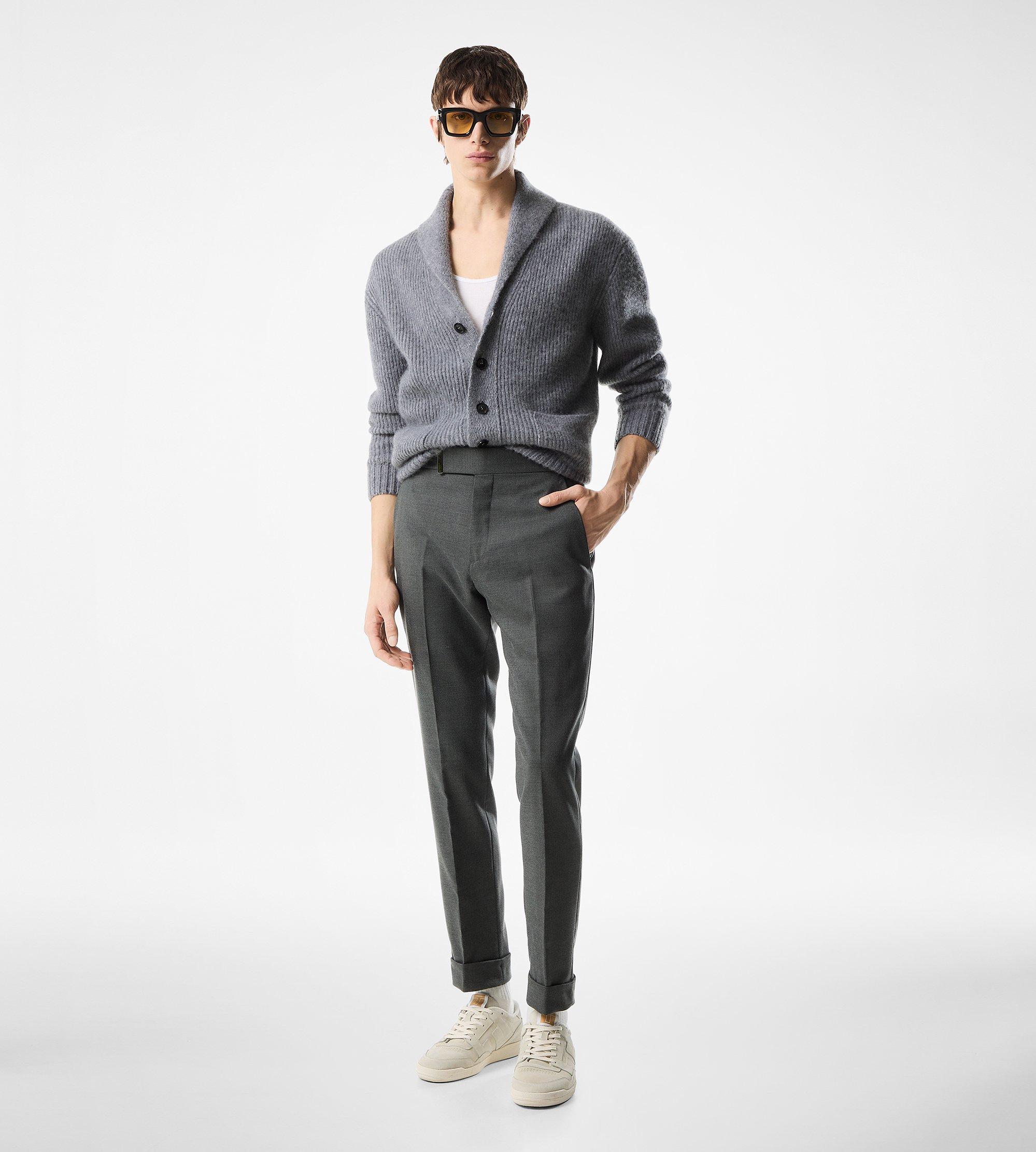 カーディガン TOM FORD SS25 Silk cardigan (KLL004YMS107S25 HB900) BRUSHED CASHMERE SILK SHAWL COLLAR CARDIGAN | Tom Ford Fashion