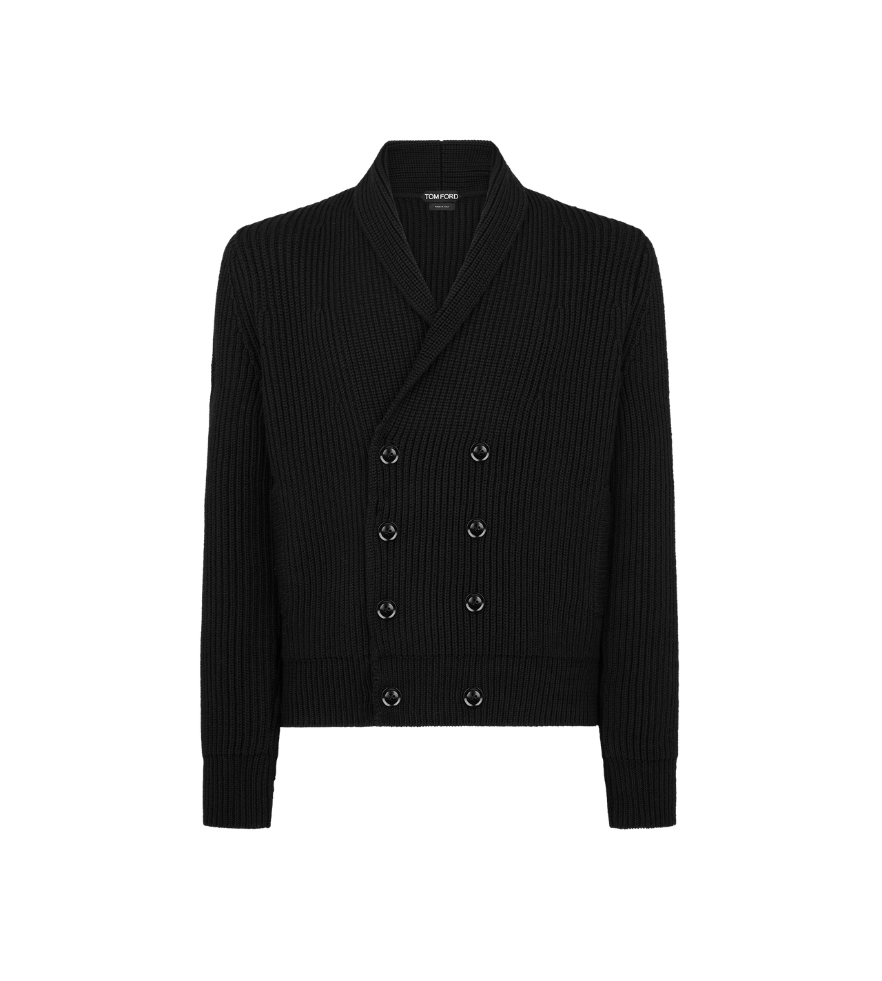 WOOL SILK SHAWL COLLAR CARDIGAN image number 0