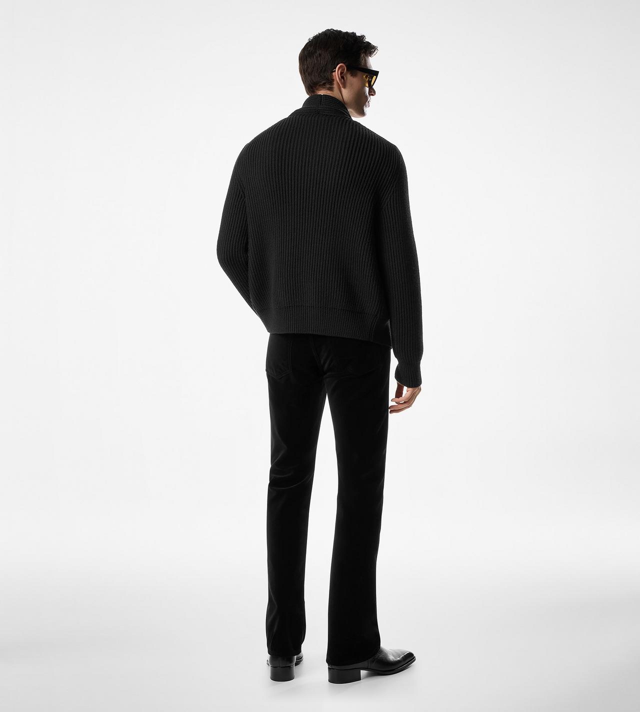 WOOL SILK SHAWL COLLAR CARDIGAN image number 2