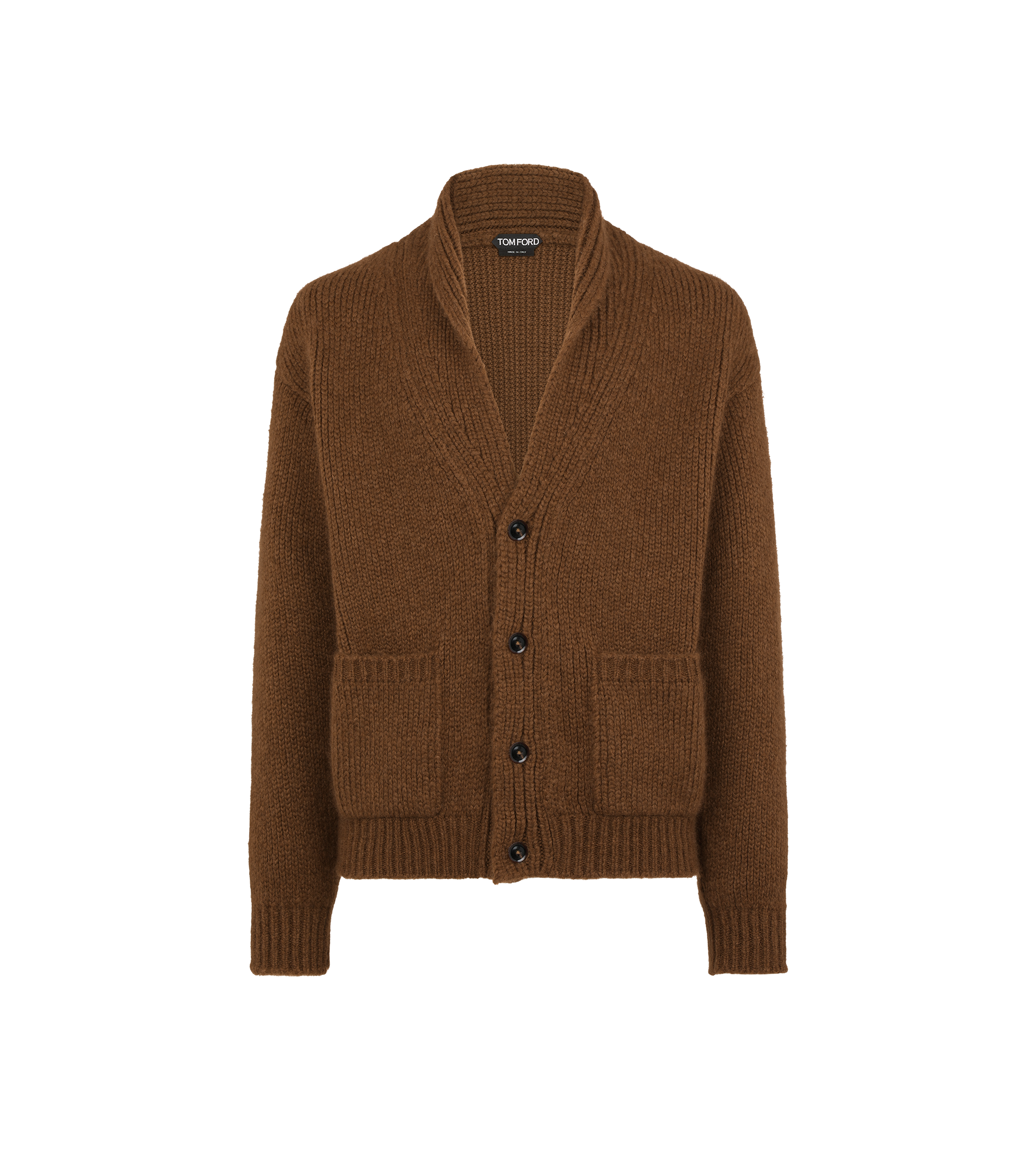 CASHMERE SHAWL COLLAR CARDIGAN