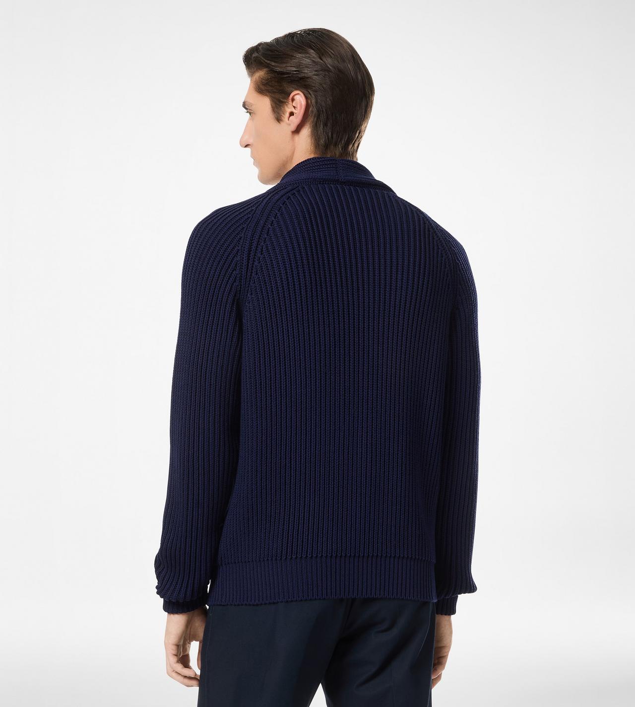 COTTON SILK SHAWL COLLAR CARDIGAN image number 3