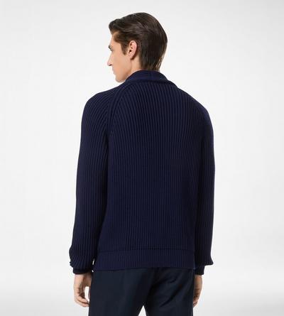 COTTON SILK SHAWL COLLAR CARDIGAN image number 3