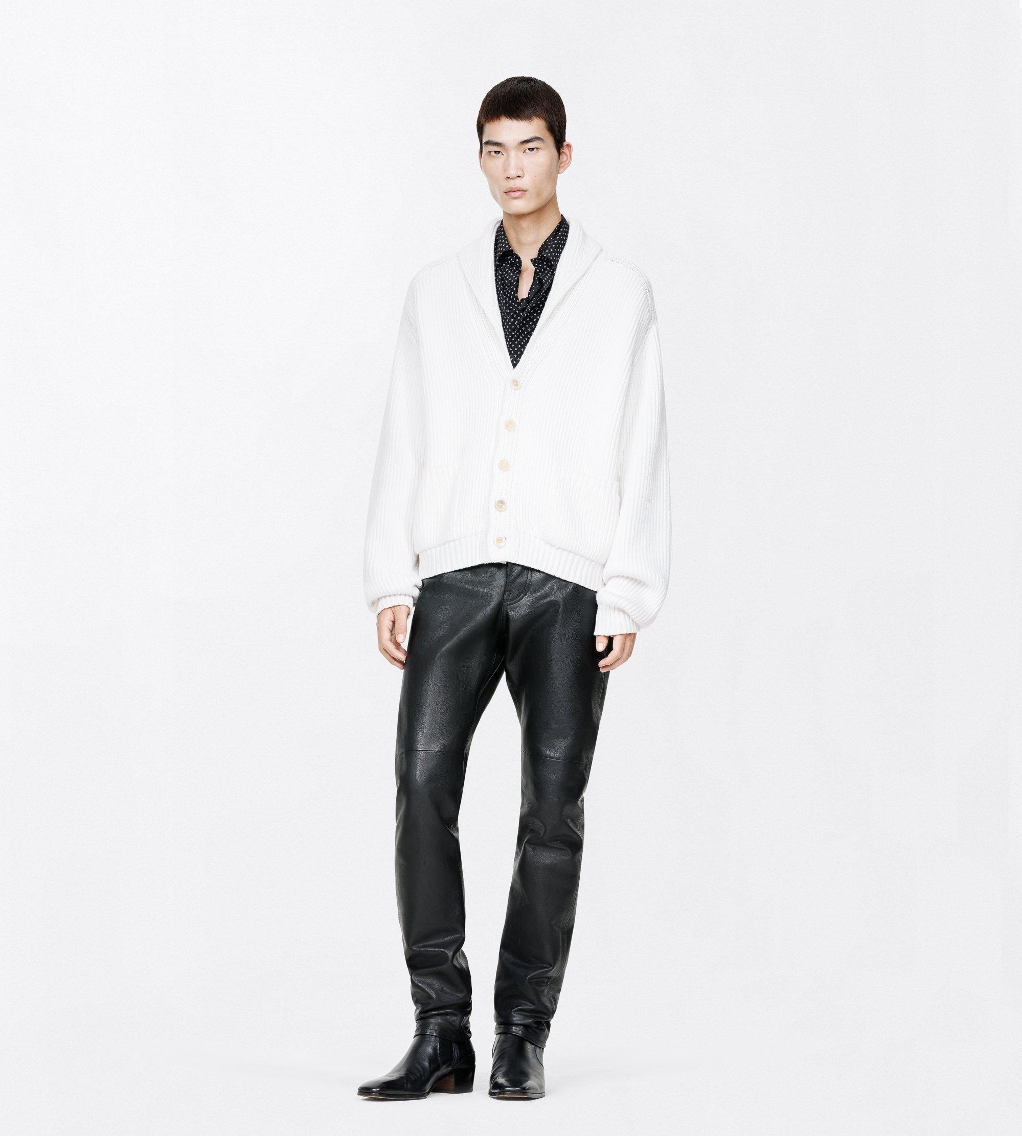 CASHMERE COTTON SHAWL COLLAR CARDIGAN