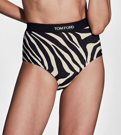 OPTICAL ZEBRA PRINTED MODAL SIGNATURE BRIEFS image number 1