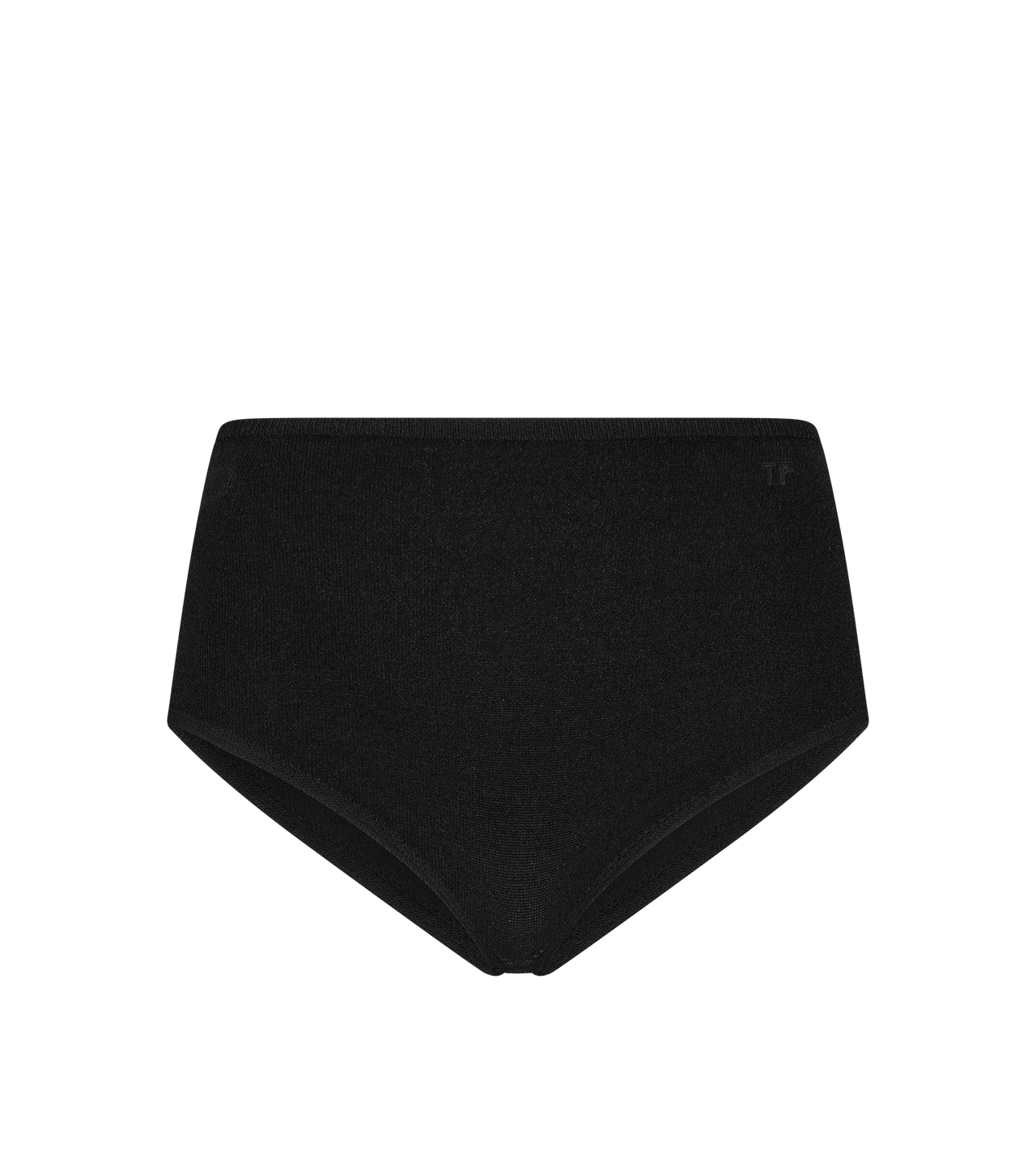 TOM FORD VISCOSE BLEND BLACK BOXERSHORTS MIT TONALER TF-LOGOSTICKEREI
