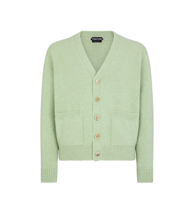 TOM FORD ALPACA BLEND ICED PISTACHIO ALPACA BLEND CARDIGAN