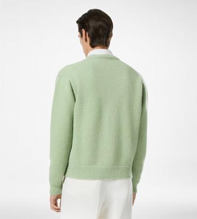 TOM FORD ALPACA BLEND ICED PISTACHIO ALPACA BLEND CARDIGAN