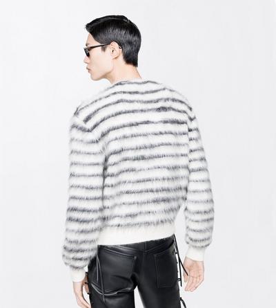 TOM FORD  WHITE & BLACK KNITWEAR CARDIGAN
