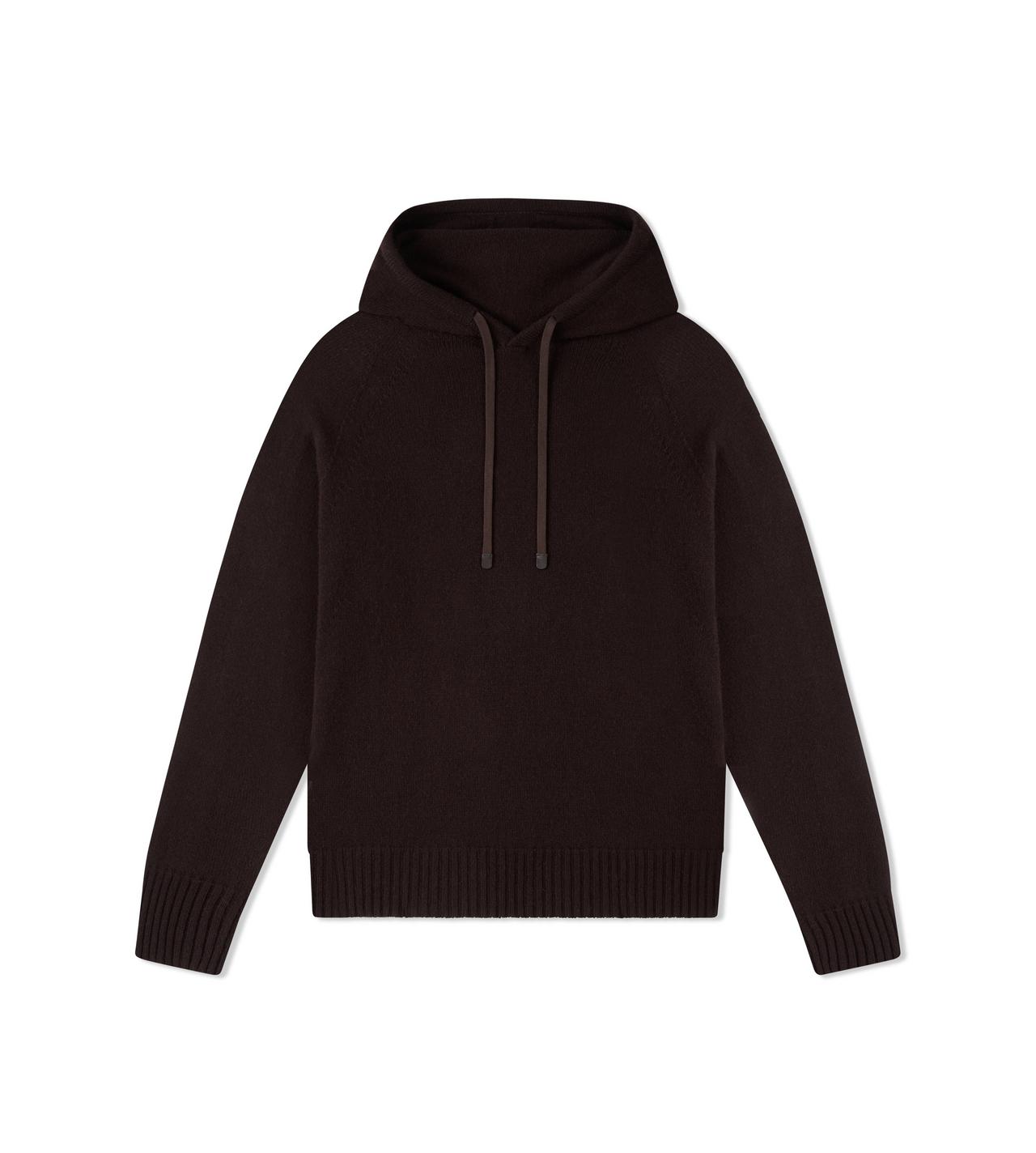 Black best sale cashmere hoodie