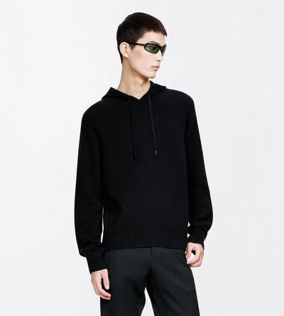 TOM FORD CASHMERE BLACK SEAMLESS CASHMERE HOODIE&nbsp;