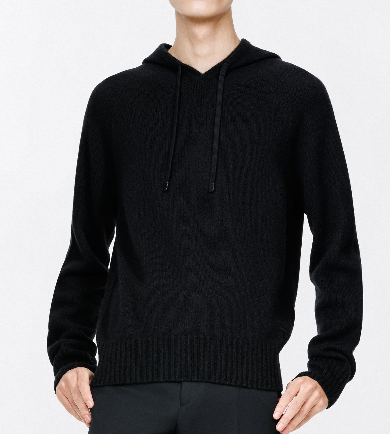 TOM FORD CASHMERE BLACK SEAMLESS CASHMERE HOODIE&nbsp;