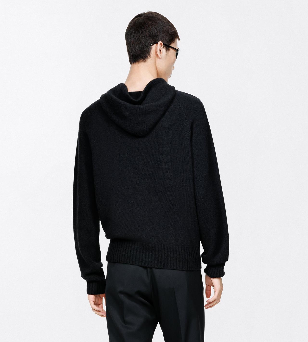 TOM FORD CASHMERE BLACK SEAMLESS CASHMERE HOODIE&nbsp;