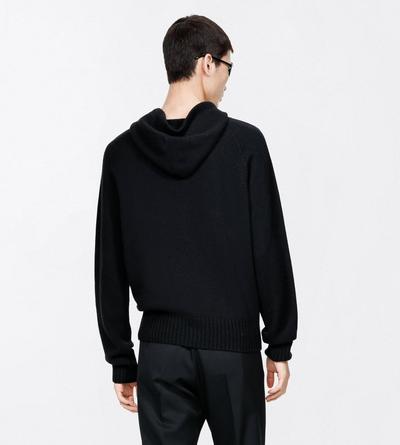 TOM FORD CASHMERE BLACK SEAMLESS CASHMERE HOODIE&nbsp;
